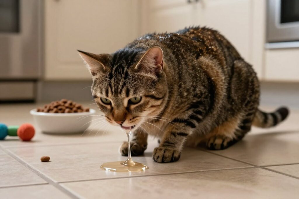 cat vomiting clear liquid cat vomiting clear liquid